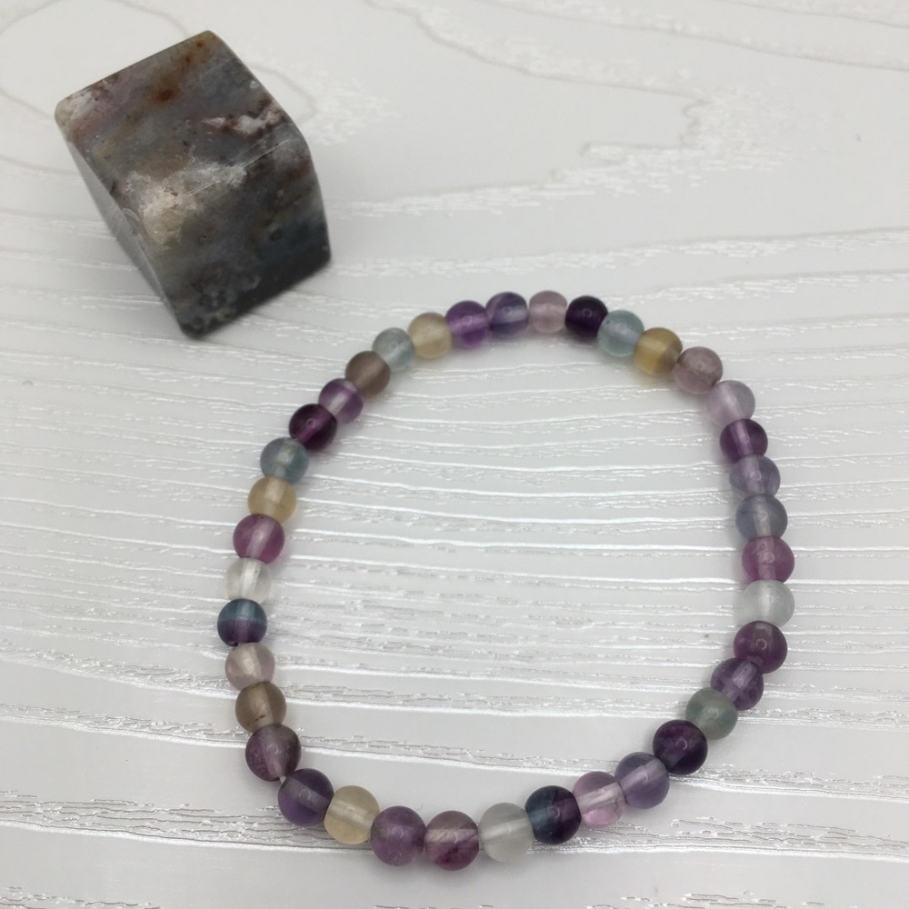 HANDCRAFTED Fluorite Stretch Bracelet